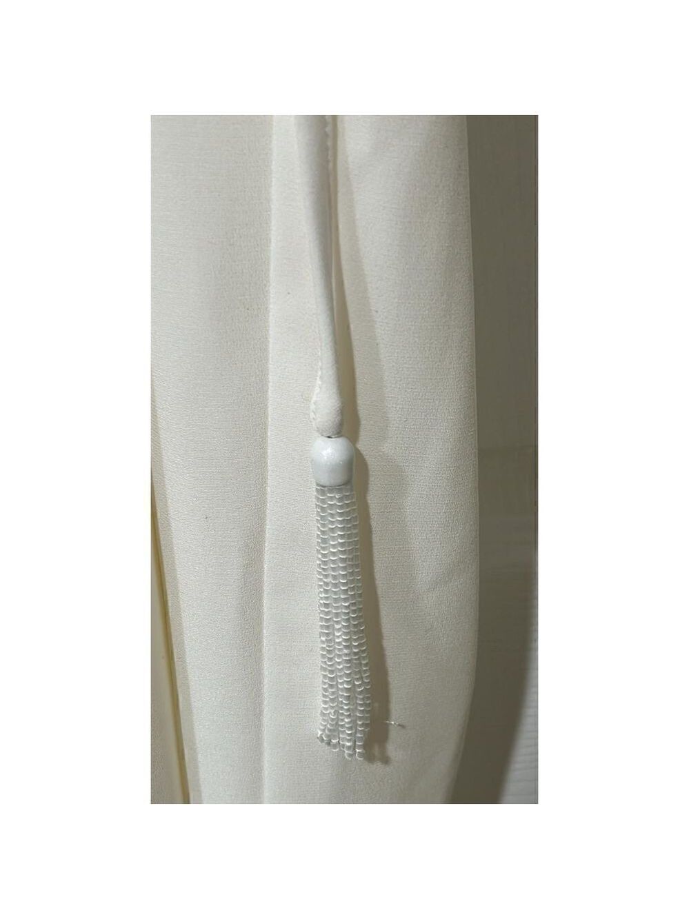 Cinq a Sept Ivory Holiday Macie Wrap Jumpsuit Size 8 - Picture 11 of 12